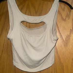 Lululemon cropped keyhole ribbed tank